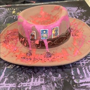tarot hat custom painted